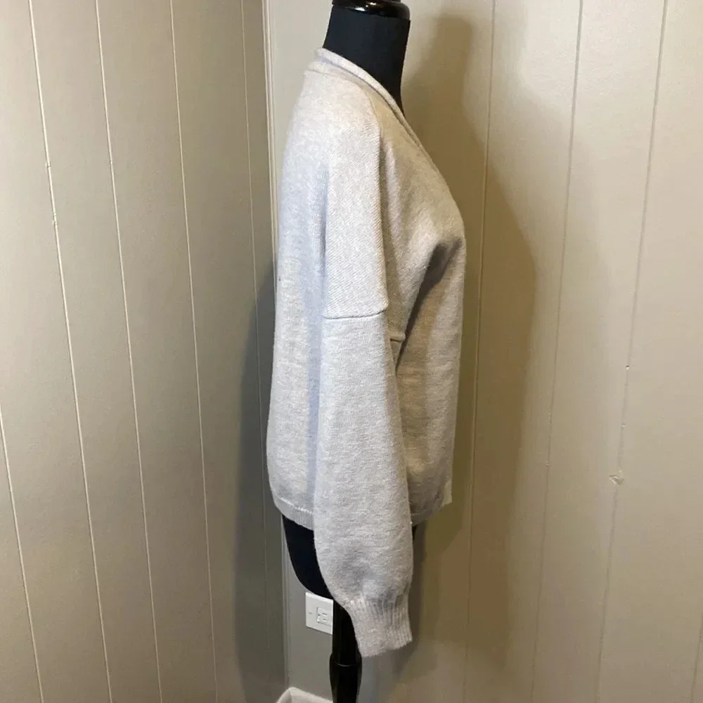 NWT Made with Love Women’s Large Knit Cardigan Drawstring Tie